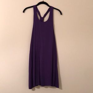 Alice and Olivia Purple Silk Dress